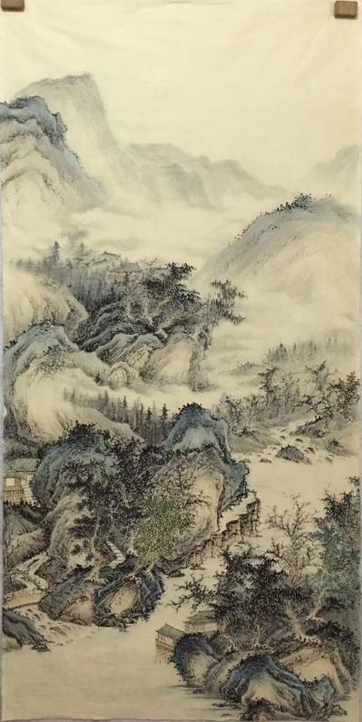 李伟成日记-精品仿古四尺，李伟成国画【图1】