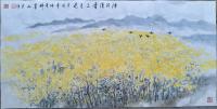 艺术家邓烈根日记:国画《阵阵清香三月花》
阳春三月菜花香，正是春游踏青时……【图0】