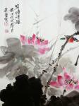 高勇利日志-国画《荷塘清趣》，高勇利
69*69cm
軟片未裝裱【图1】