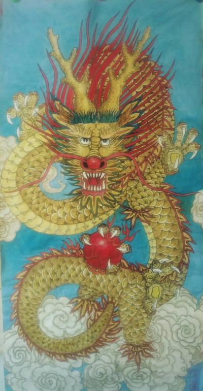 张立国日记-九龙之金龙，工兼写。张立国【图3】