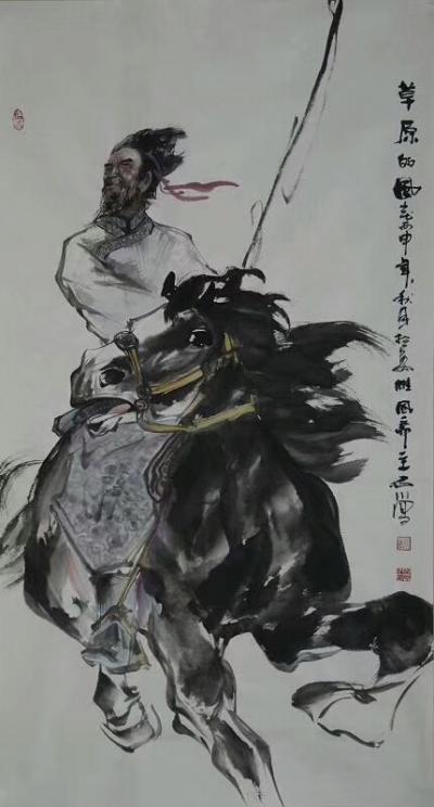石川日记-国画人物系列《镇守》《草原的风》《鸿雁》《追风》
  没有人会直接给你荣华富贵【图4】