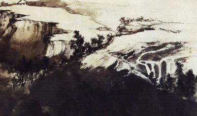 张近生日记-泼 墨 进 行 中 ........（大画分部）。张近生国画作品【图3】