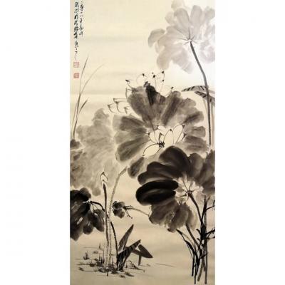 龙则霏日记-静叶（荷生），龙则霏
编号2018-221
规格：四尺整张
未装裱裱【图2】