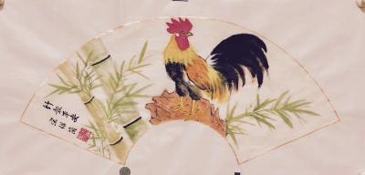 宋继兰日记-为老父亲祝寿。
《岂止於米，敬期以茶》
作画《竹报平安》
宋继兰【图2】