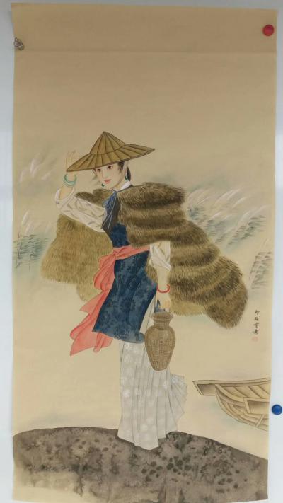 韩梅日记-人物工笔画新作，美女系列，古代美女的素雅，近代美女的清纯。
韩梅【图3】