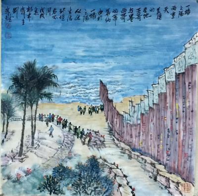 刘应雄日记-刘应雄美國之旅中囯画系列作品（一）
-------2018年春节期间，刘应雄赴【图2】