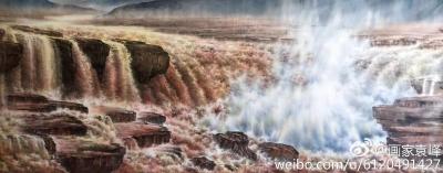 袁峰日记-黄河之水天上来 奔流到海不复回……不忘初心、继续前行！袁峰国画作品【图1】