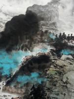 艺术家高勇利日记:《雲壑飛泉》，48*70cm，軟片未裝裱。高勇利【图1】