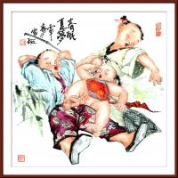 艺术家潘宁秋日记:童趣国画系列
四尺斗方69cmX69cm【图0】