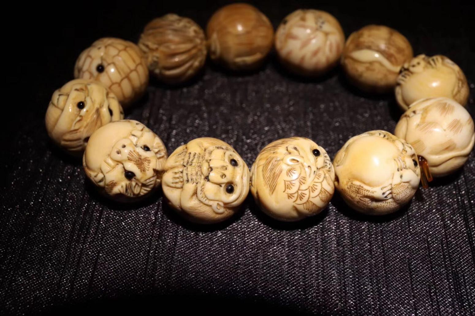 东方古玩城堡文玩杂项作品《牙雕12生肖》【图2】