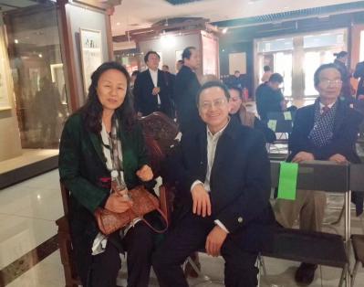 柳士才生活-今天参加了在北京奥林匹克博物馆举办的316诚信节萧宽表叔的书画展开幕式！圆满成功【图4】