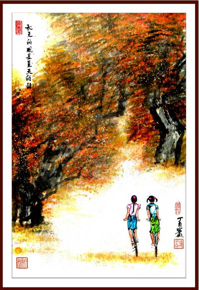 潘宁秋收藏-新《春夏秋冬》
四尺三开69cmX46cm【图1】