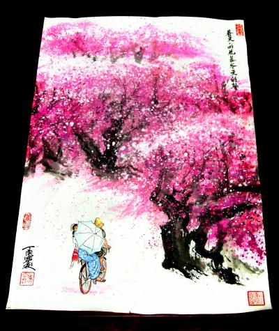 潘宁秋收藏-新《春夏秋冬》
四尺三开69cmX46cm【图6】