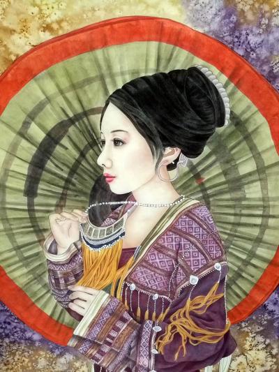 胡记领日记-胡记领工笔精品，60*100厘米【图2】