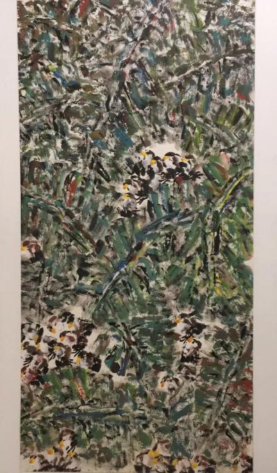 邓澍生活-应邀参加张老师的画展，他的作品极具个性令人振憾。【图2】