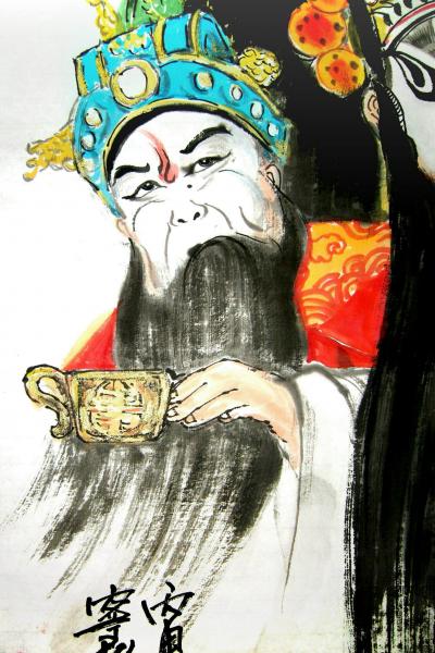 潘宁秋日记-国画《脸谱》
四尺四开69cmX35cm【图3】