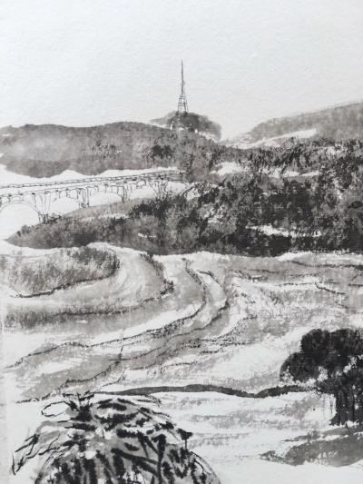 叶仲桥生活-3月17日组织市美协二十多名画家到罗定市罗平镇长岗坡写生活动，早上七点多出发、经【图5】