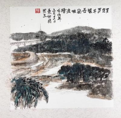 叶仲桥生活-3月17日组织市美协二十多名画家到罗定市罗平镇长岗坡写生活动，早上七点多出发、经【图8】