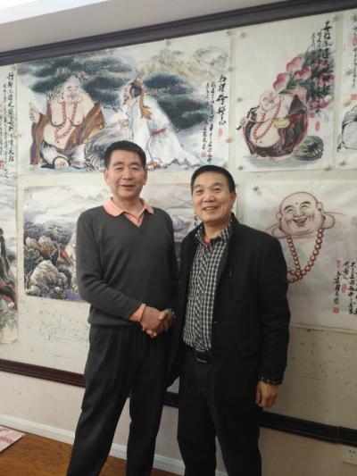 尚建国生活-四十多年的战友来我的工作室参观指导！【图2】
