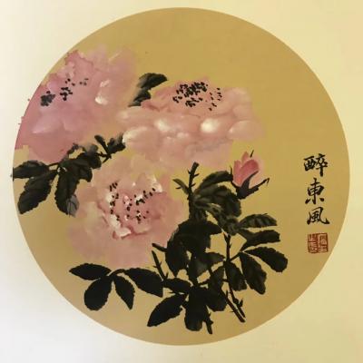 石广生日记-《醉东风》
阳台的鲜花盛放，忍不住对着花涂上两笔。须眉汉子，竟弄出女人气的东西【图1】