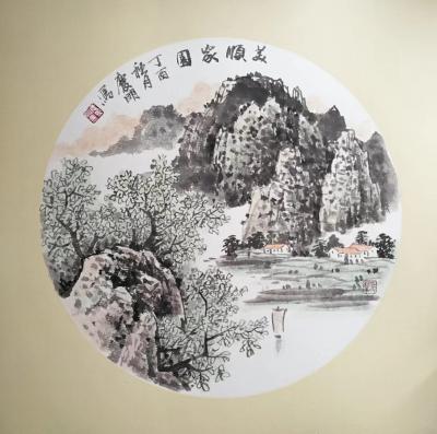 陈庆明日记-山水小品一组，陈庆明【图1】