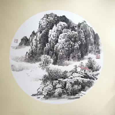 陈庆明日记-山水小品一组，陈庆明【图5】