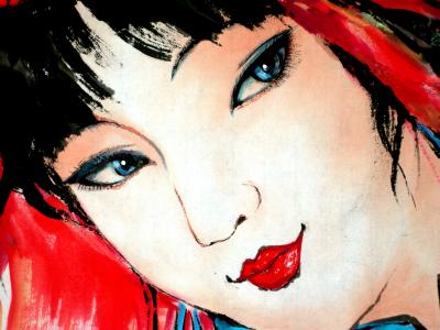 潘宁秋收藏-《鸿运当头》
四尺三开69cmX46cm【图6】