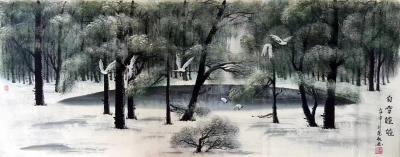 刘慧敏日记-刘慧敏国画作品，《白雪凯凯》【图1】