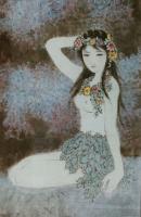 艺术家孙逢春日记:我历年画的巾帼群英图
《麻姑献寿图》，《浣纱图》，《白秋【图0】