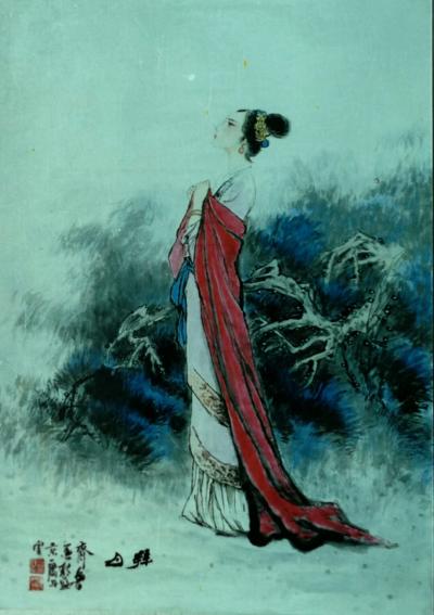 孙逢春日记-我历年画的巾帼群英图
《麻姑献寿图》，《浣纱图》，《白秋练》，《踏雪寻梅图》【图2】