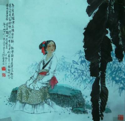 孙逢春日记-我历年画的巾帼群英图
《麻姑献寿图》，《浣纱图》，《白秋练》，《踏雪寻梅图》【图8】