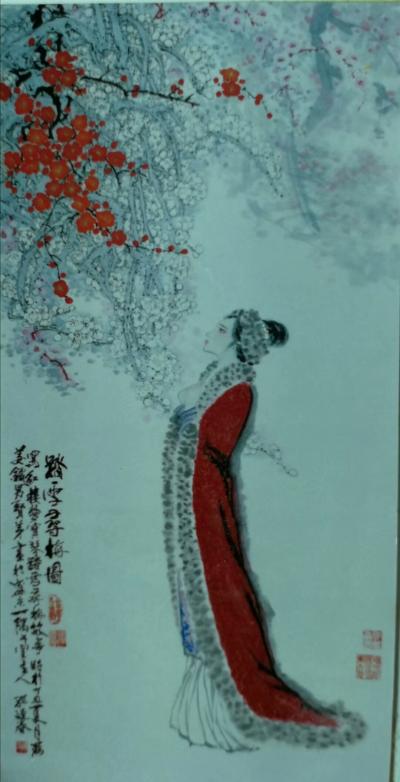 孙逢春日记-我历年画的巾帼群英图
《麻姑献寿图》，《浣纱图》，《白秋练》，《踏雪寻梅图》【图9】