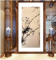 艺术家启鹏日记:上节复下节，百枝配万叶。吾自不开花，免撩蜂与蝶。
——《竹【图0】