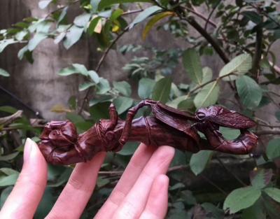 珍玩斋收藏-海黄紫油黎老料虎皮纹《一鸣惊人》笔架摆件
规格为13*3.1*2.2克重26克【图4】