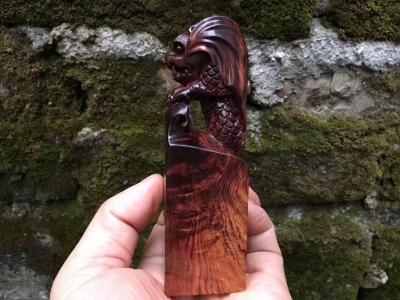 珍玩斋收藏-这个印章厉害了
天禄，飞天貔貅
招天外之财，聚八方人气

……海黄紫油梨【图1】