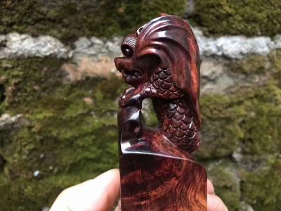 珍玩斋收藏-这个印章厉害了
天禄，飞天貔貅
招天外之财，聚八方人气

……海黄紫油梨【图3】