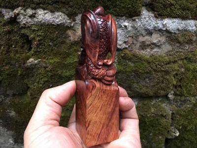 珍玩斋收藏-这个印章厉害了
天禄，飞天貔貅
招天外之财，聚八方人气

……海黄紫油梨【图4】