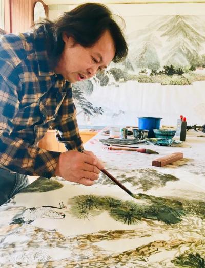 叶仲桥日记-闭门写画，认真准备月底的京粤书画展！【图3】