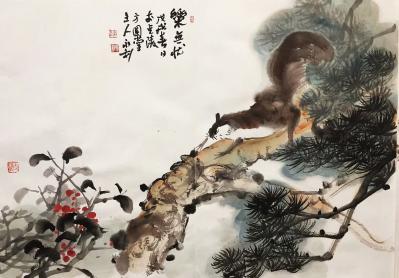 赵永利收藏-春天到了，我想去看看。
国画花鸟类《春光》《时在戊戍初春》《乐无忧》《美意延年【图1】