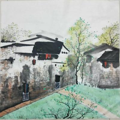 李振军日记-国画山水，四尺斗方水乡作品，，喜欢私聊
李振军【图3】