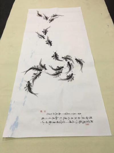 李尊荣收藏-阿拉伯国际联盟组织副主席、印度中国商会CEO爱文先生来广然艺术馆参观，与画家王广【图4】