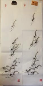 艺术品图片：艺术家杨凌国画作品名称《虾》价格600.00 元