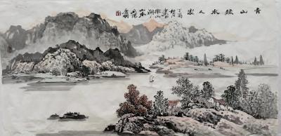 陈庆明日记-陈庆明三尺山水一组【图5】