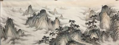 李伟成日记-李伟成国画，精品小六尺，暂未命名【图3】