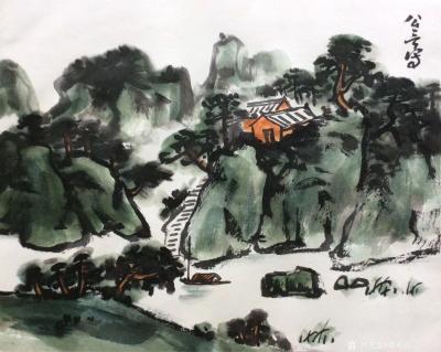 龚光万日记-感冒不爽，拂纸一帧，顿觉春涌窗前。【图1】