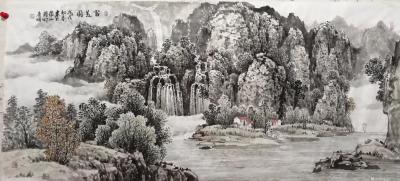 陈庆明日记-陈庆明巨幅山水一组【图4】