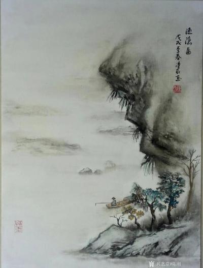 陈刚收藏-新作《渔隐图》
为友人秦勇专门画的两幅画。
陈刚【图1】