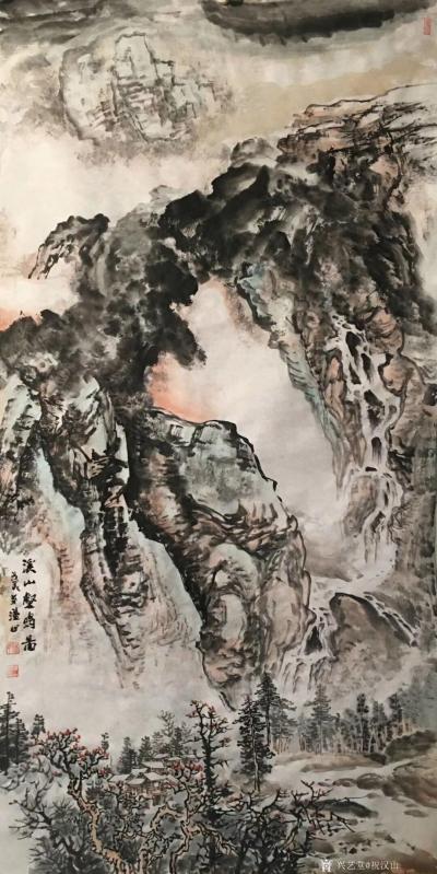 祝汉山日记-溪山观雨泉，松柏延百年。千载雕峰壑，方角磨崖圆。【图1】