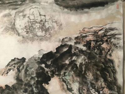 祝汉山日记-溪山观雨泉，松柏延百年。千载雕峰壑，方角磨崖圆。【图3】