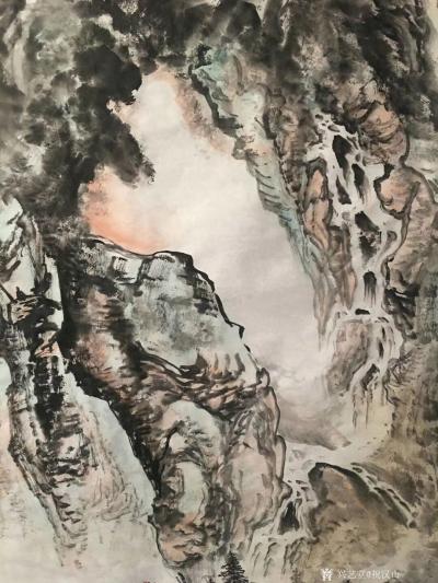 祝汉山日记-溪山观雨泉，松柏延百年。千载雕峰壑，方角磨崖圆。【图4】